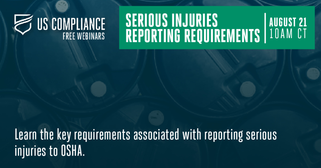 Osha Serious Injury Reporting Requirements