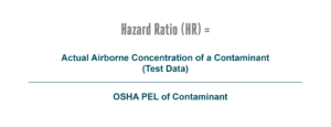 The formula to calculate hazard ratio