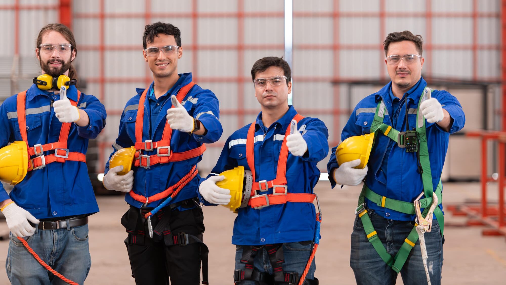 Group of manufacturers with fall protection harness